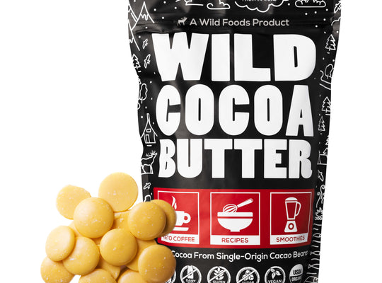 SUMMER WARNING: Wild Cocoa Butter Wafers, Raw & Organic Ingredients Wild Foods 16oz