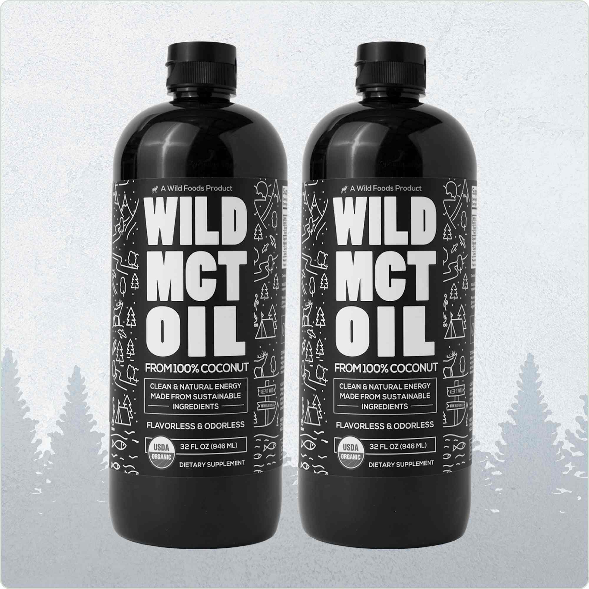 Wild MCT Oil – 100% Coconut-Sourced Brain & Body Fuel, 63 Servings