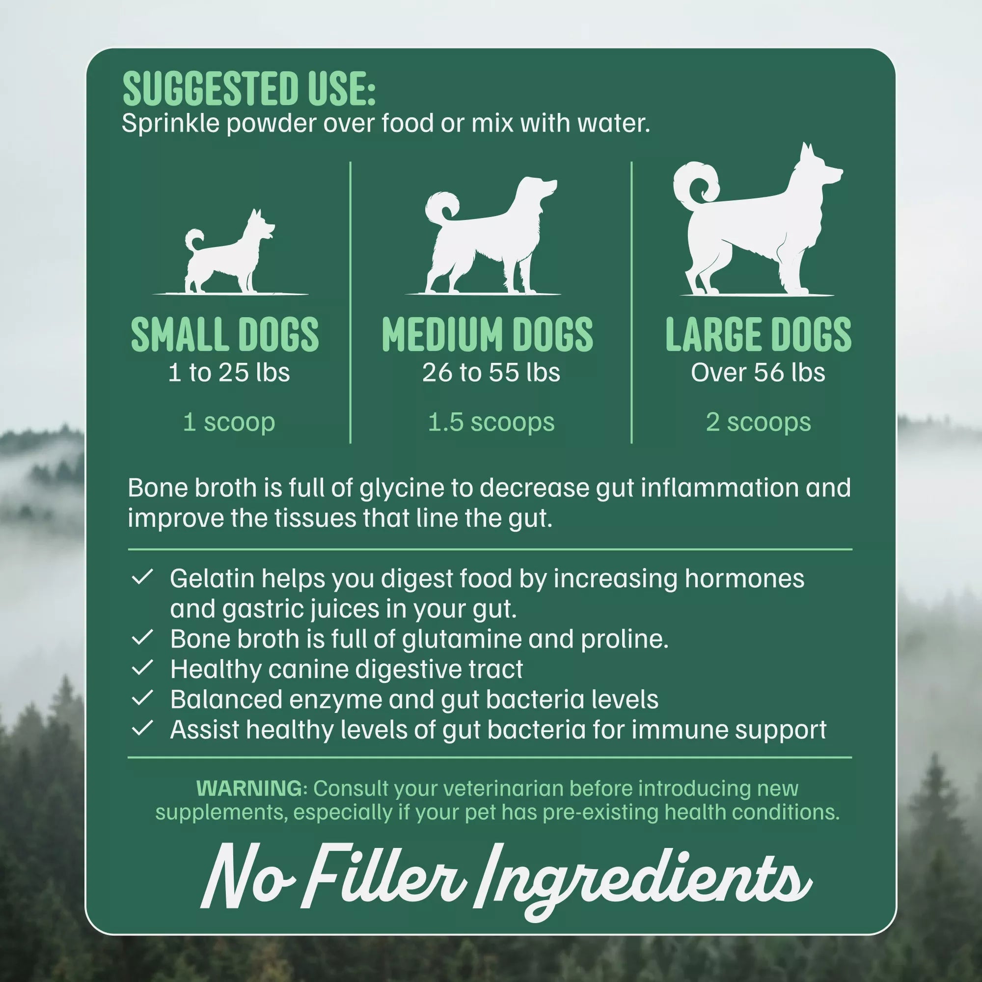 Wild Bone Broth for Pets, Gut & Immune Support
