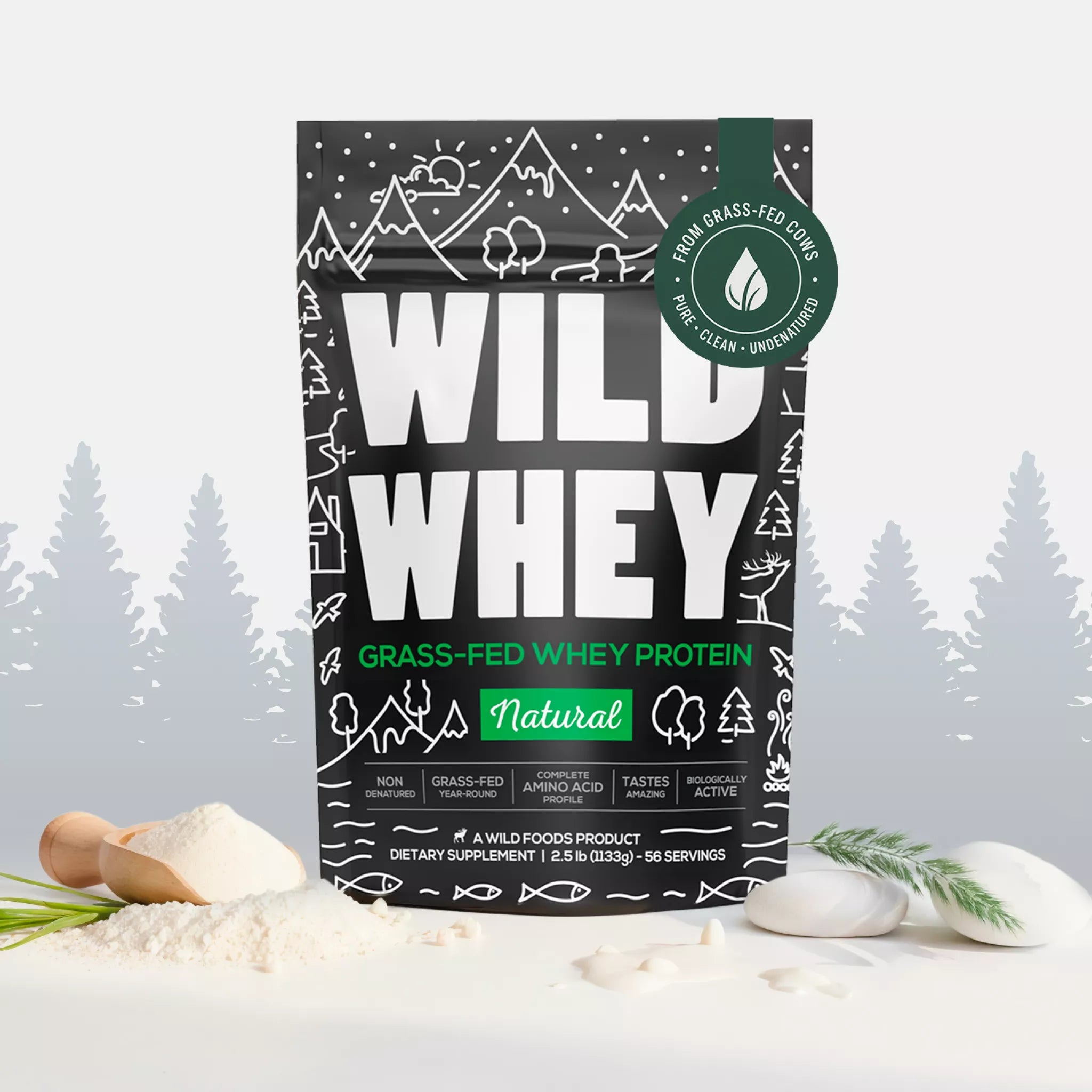 non denatured whey protein glutathione Grass-fed by Wild Foods Immunocal® Glutathione Supplement | Glutathione