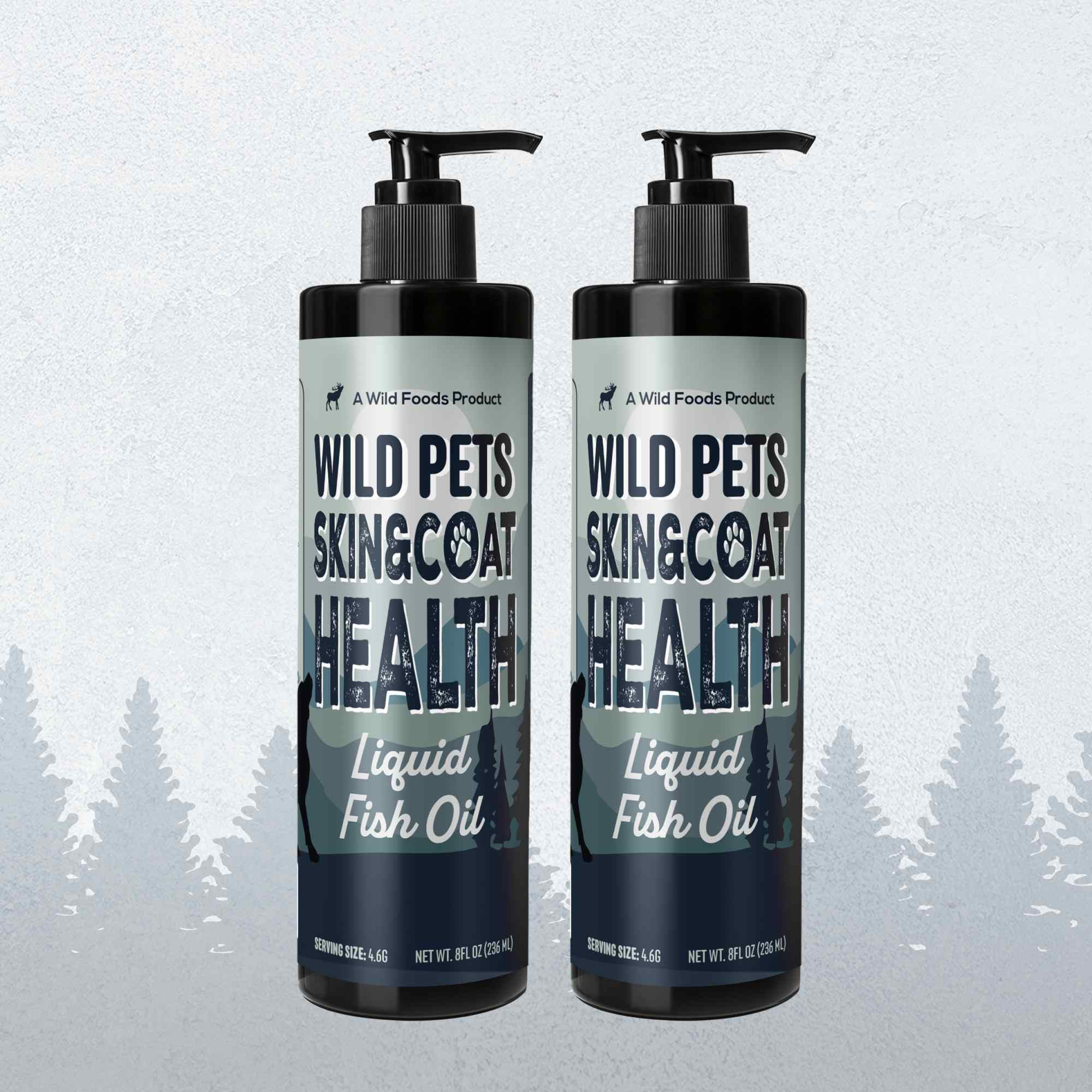 Wild Pets Liquid Fish Oil for Skin & Coat Health – 8 fl oz