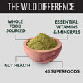 Raw Super Greens Daily Juice Drink With Prebiotic, Probiotic & Digestive Enzymes  Wild Foods FOUR ($36ea)*  