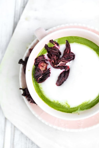 Wild Recipe: Hibiscus Matcha Latte