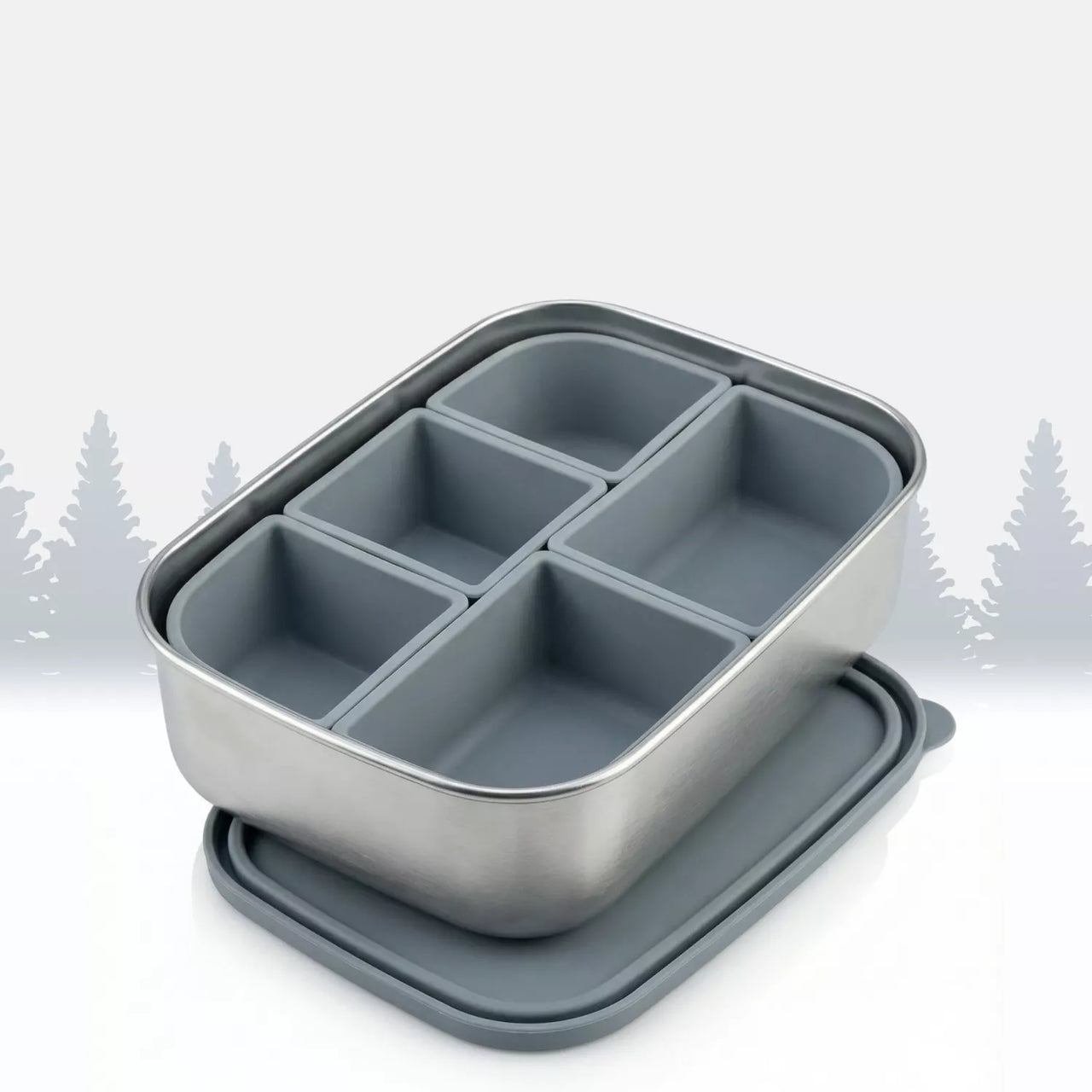 Steely Non-Toxic Food and Lunch Storage