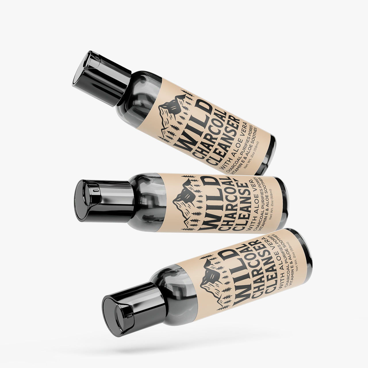 Wild Charcoal Cleanser — with Aloe Vera + Vitamin E