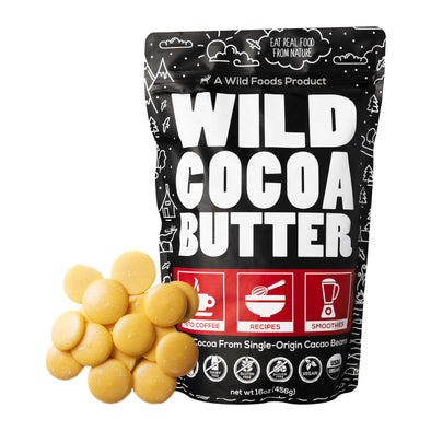 SUMMER WARNING: Wild Cocoa Butter Wafers, Raw & Organic Ingredients Wild Foods 16oz  
