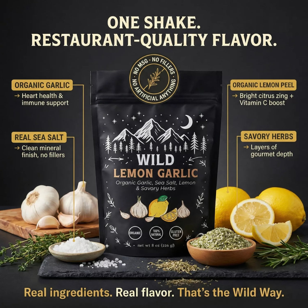 Wild Lemon Garlic Blend 8oz