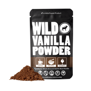 Vanilla Powder - Ground Whole Vanilla Beans Ingredients Wild Foods   