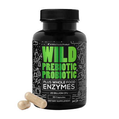 Wild Prebiotic & Probiotic with Digestive Enzymes, Case of 10 Wholesale Wild Foods   