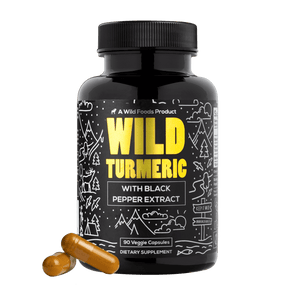 Wild Turmeric Extract Capsules, 90ct 500mg Supplements Wild Foods   