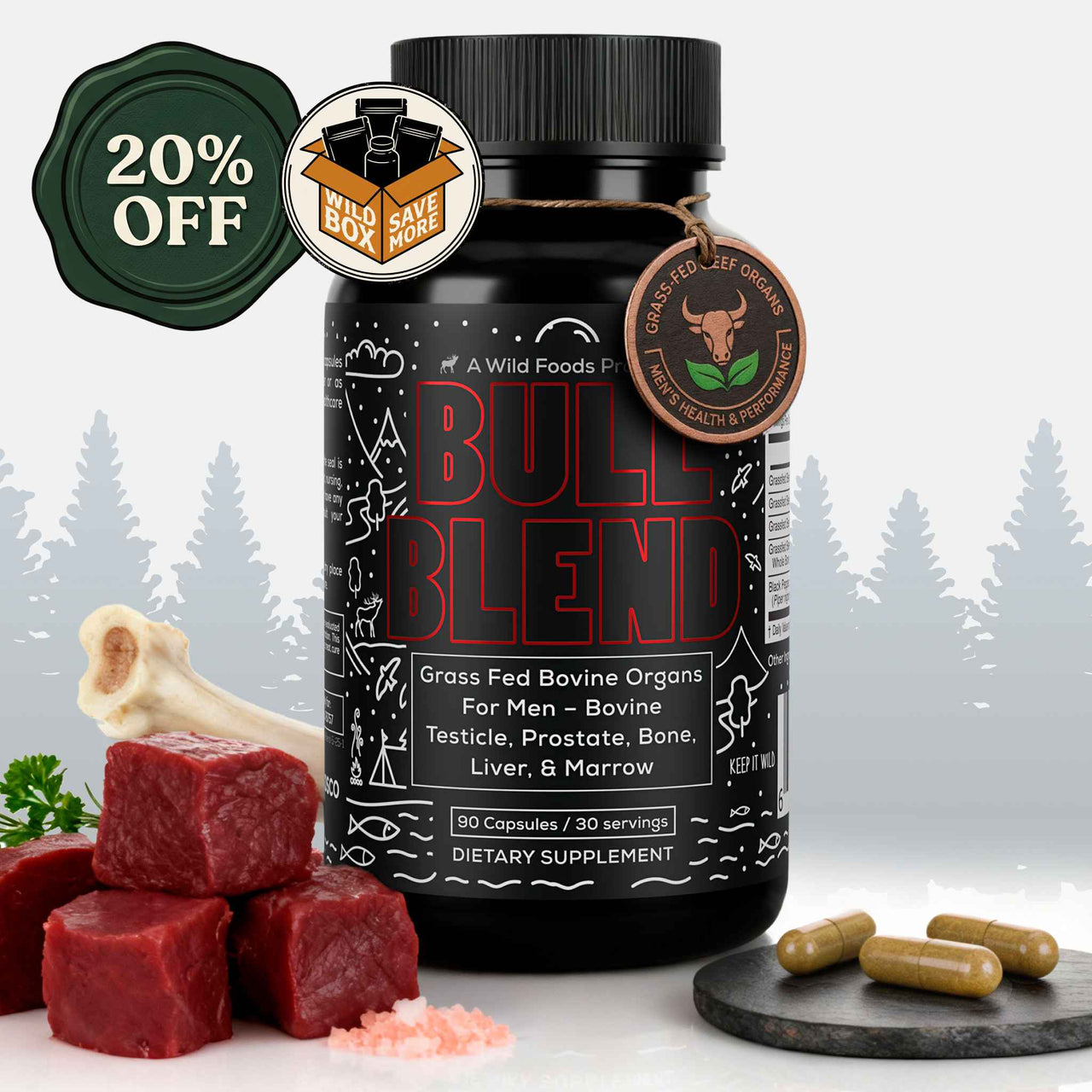 Bull Blend, 30 servings – supporting natural energy levels and male vitality.
