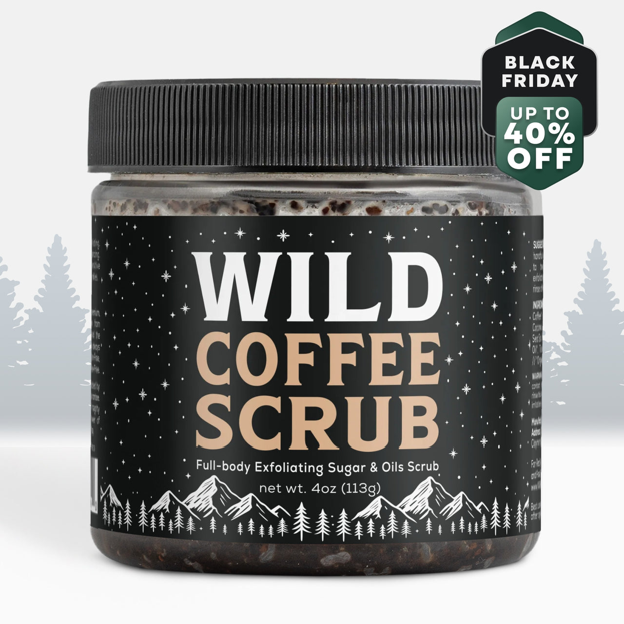 Wild Coffee Scrub — Full-Body Exfoliating Sugar & Oils Scrub