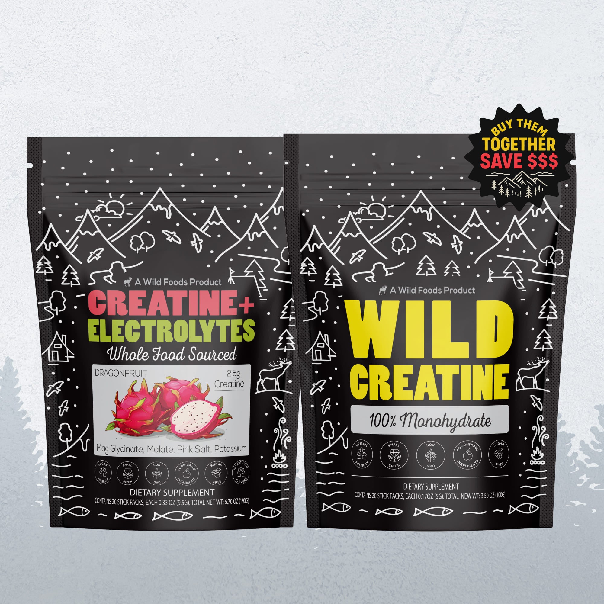 NEW! Wild Creatine Monohydrate, 20 Servings – 100% Pure for Strength & Endurance