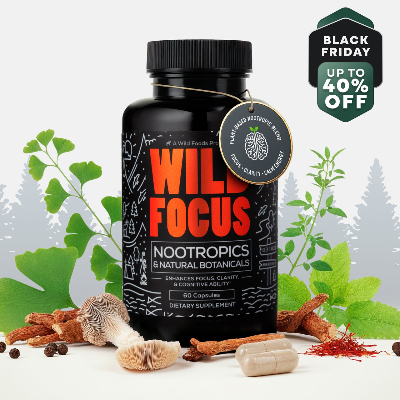 Focus Nootropic Blend, 30 servings – Cognitive Support for Memory & Focus