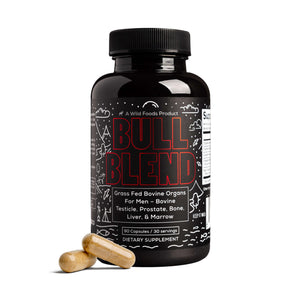 The Bull Blend: Beef Organ Complex For Hormone Support - Featuring Bovine Testicle, Prostate, Bone, Liver & Marrow Supplements Wild Foods ONE  