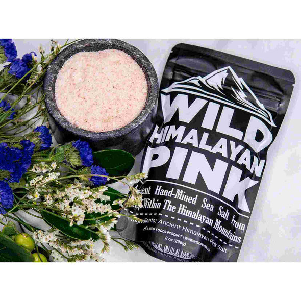 Wild Himalayan Pink Salt - Fine Grain Salt Wild Foods   