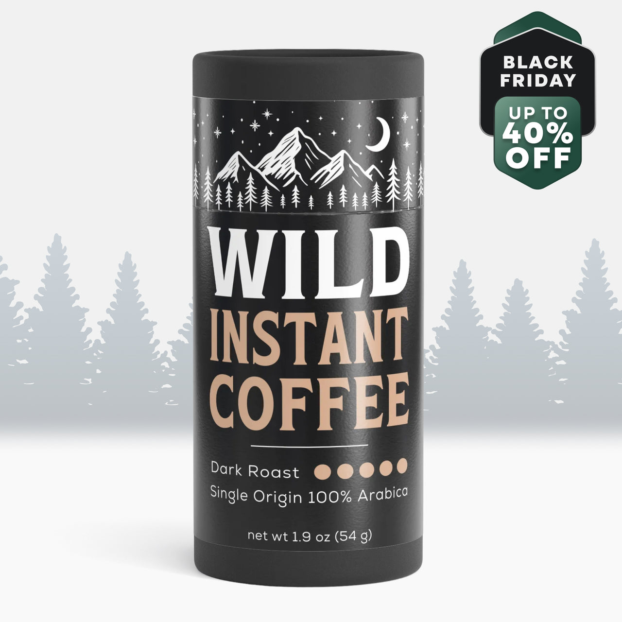Wild Instant Coffee (Dark Roast) — Single Origin, 100% Arabica