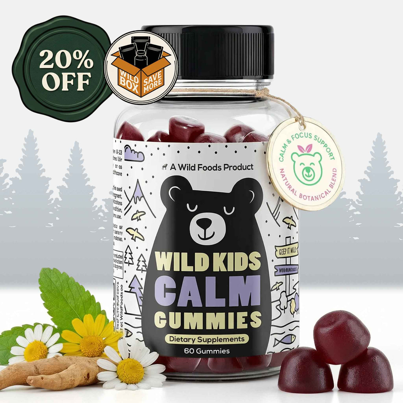 Wild Kids Calm Gummies – Relaxation & Sleep Support