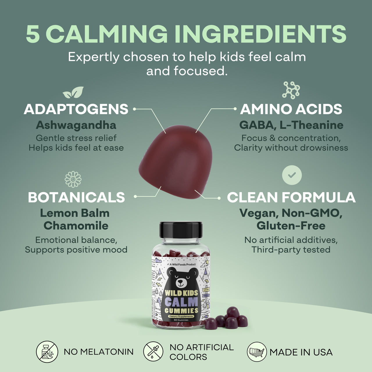 Wild Kids Calm Gummies – Relaxation & Sleep Support