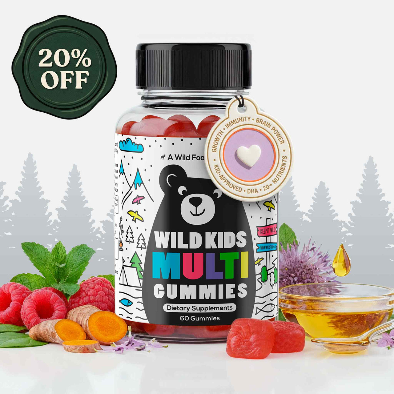 Wild Kids Multivitamin Gummies – Growth Support For Strong & Healthy Kids