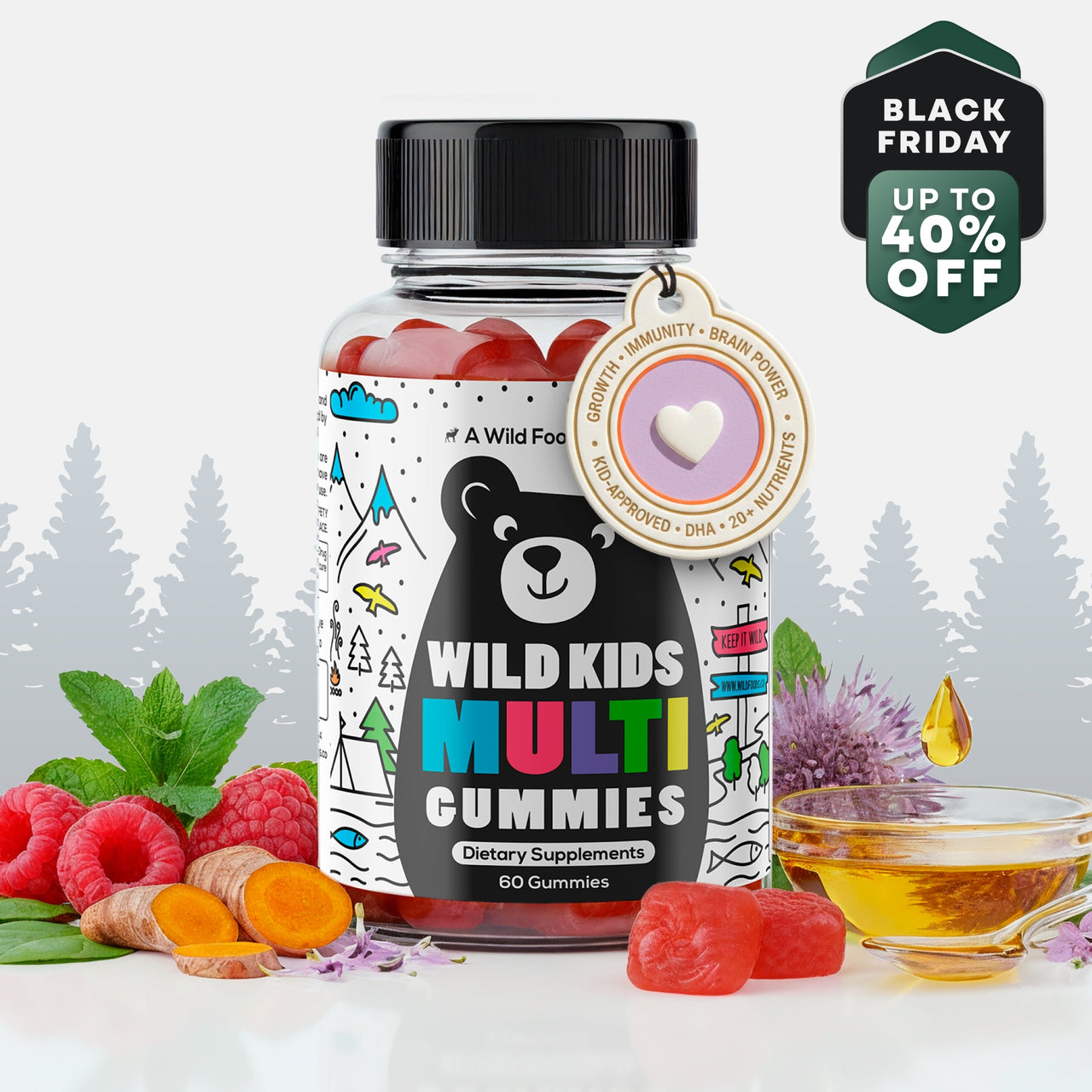 Wild Kids Multivitamin Gummies – Growth Support For Strong & Healthy Kids
