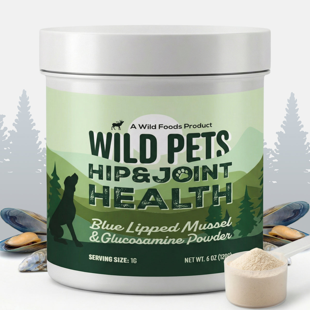 Wild Pets - Blue Lipped Mussel & Glucosamine Powder