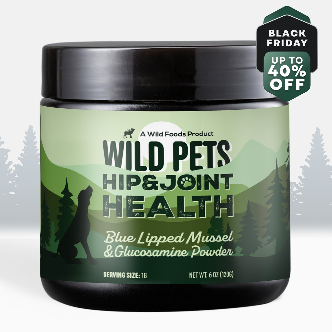 Wild Pets Blue Lipped Mussel & Glucosamine Powder for Hip & Joint Health –  120g