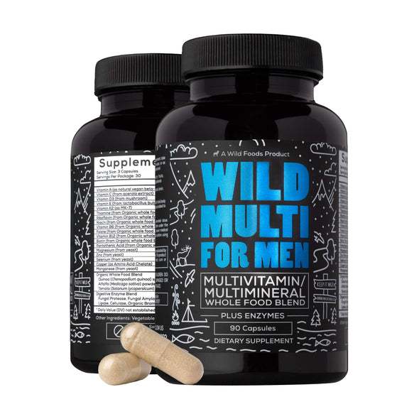 Whole Food Daily Multivitamin for Men case of 12 Wholesale Wild Foods   