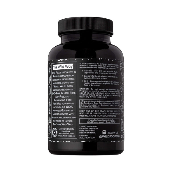 Whole Food Daily Multivitamin for Men case of 12 Wholesale Wild Foods   