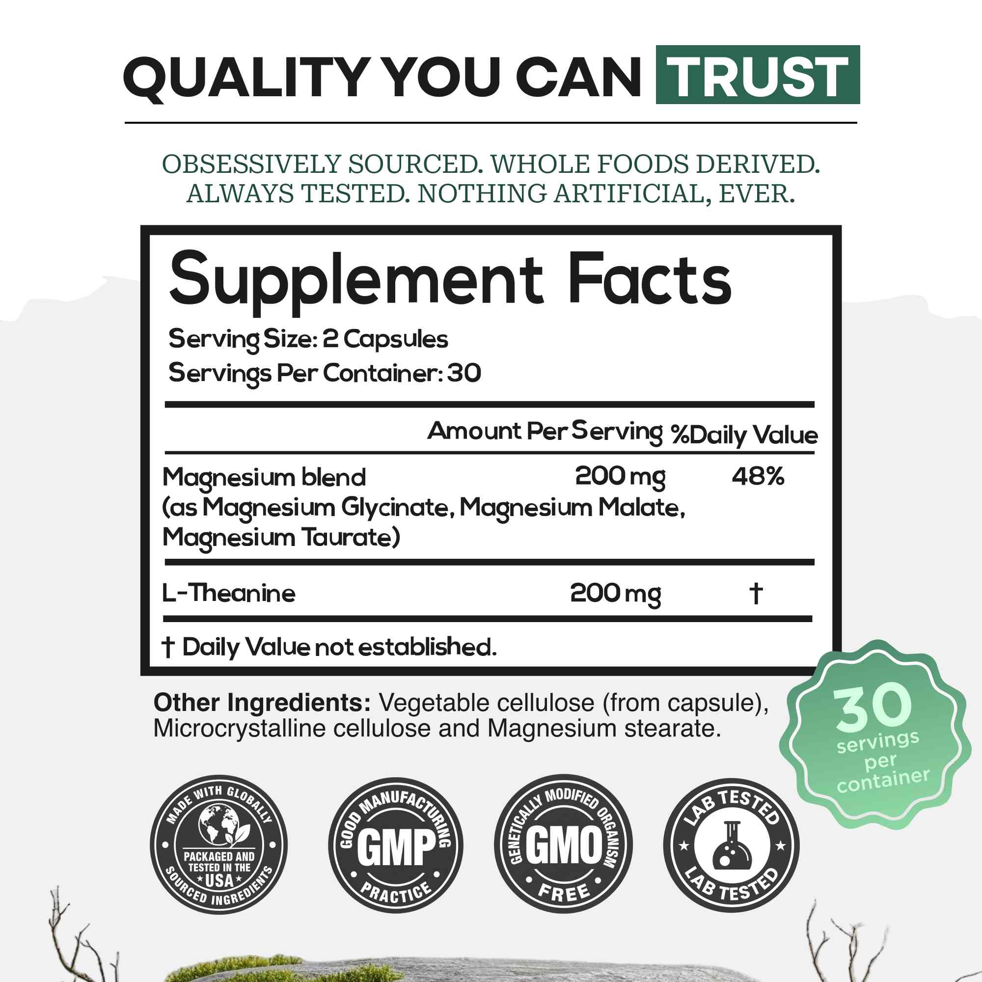 Wild Calm - Tri-Mag & L-Theanine
