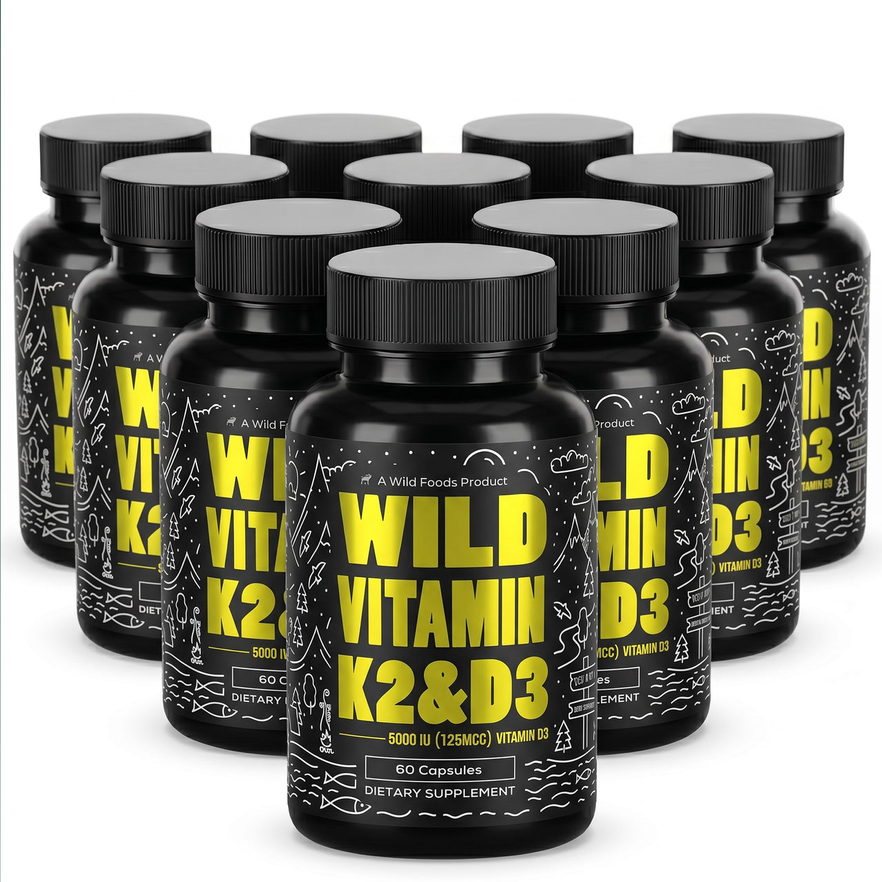 Wholesale of 10 - Wild Vitamin K2 & D3