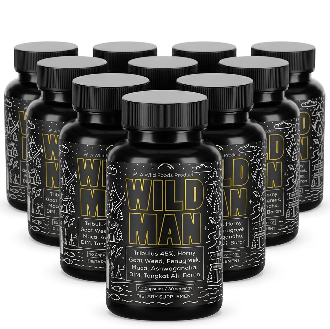 Wholesale of 10 - Wild Man Men's Herbal Hormone Stack