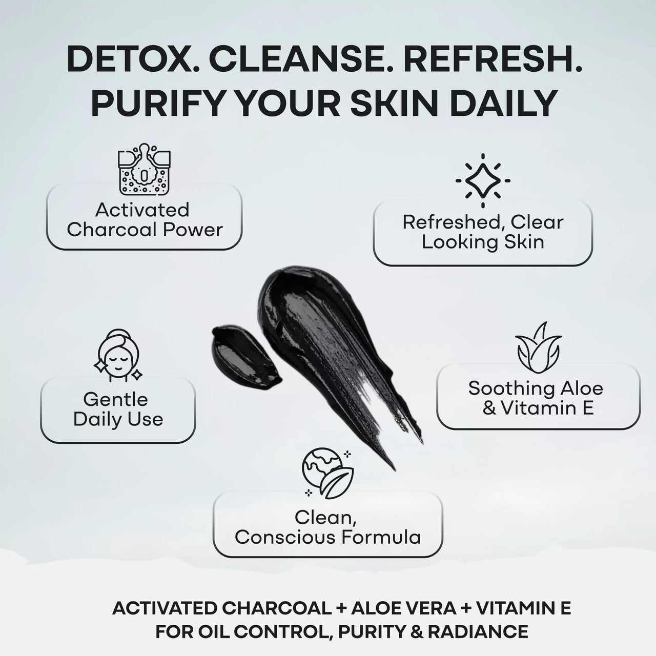Wild Charcoal Cleanser — with Aloe Vera + Vitamin E