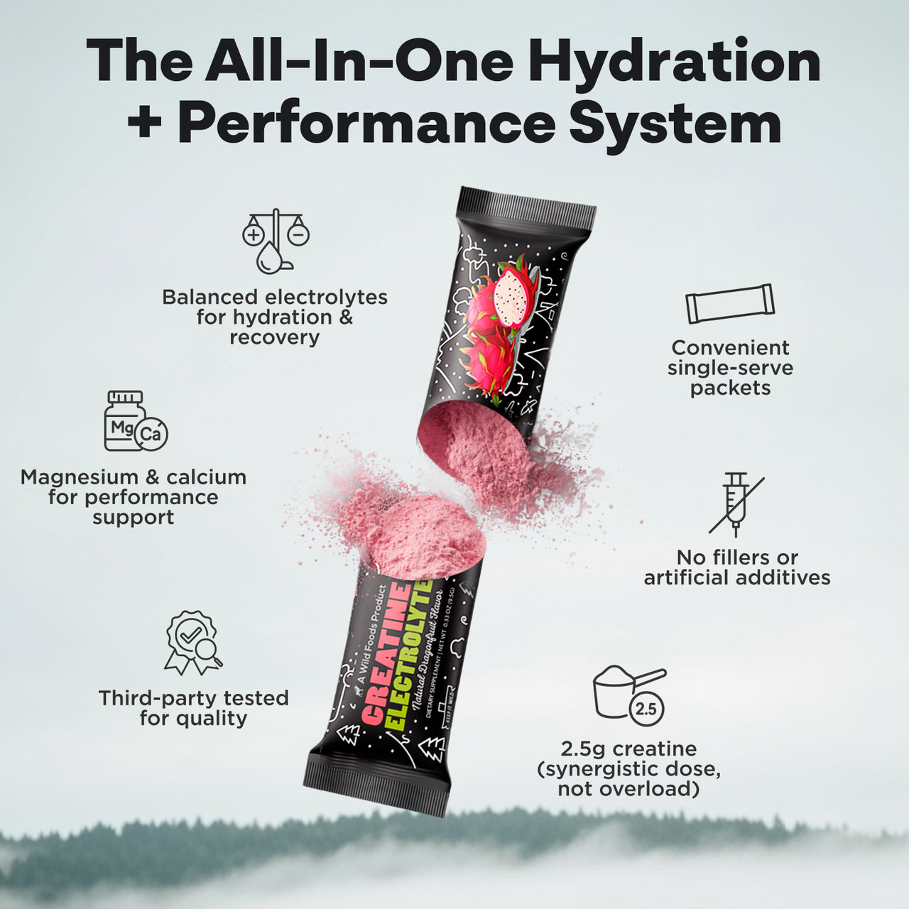 Creatine + Electrolytes, Delicious Dragonfruit For Performance & Hydration