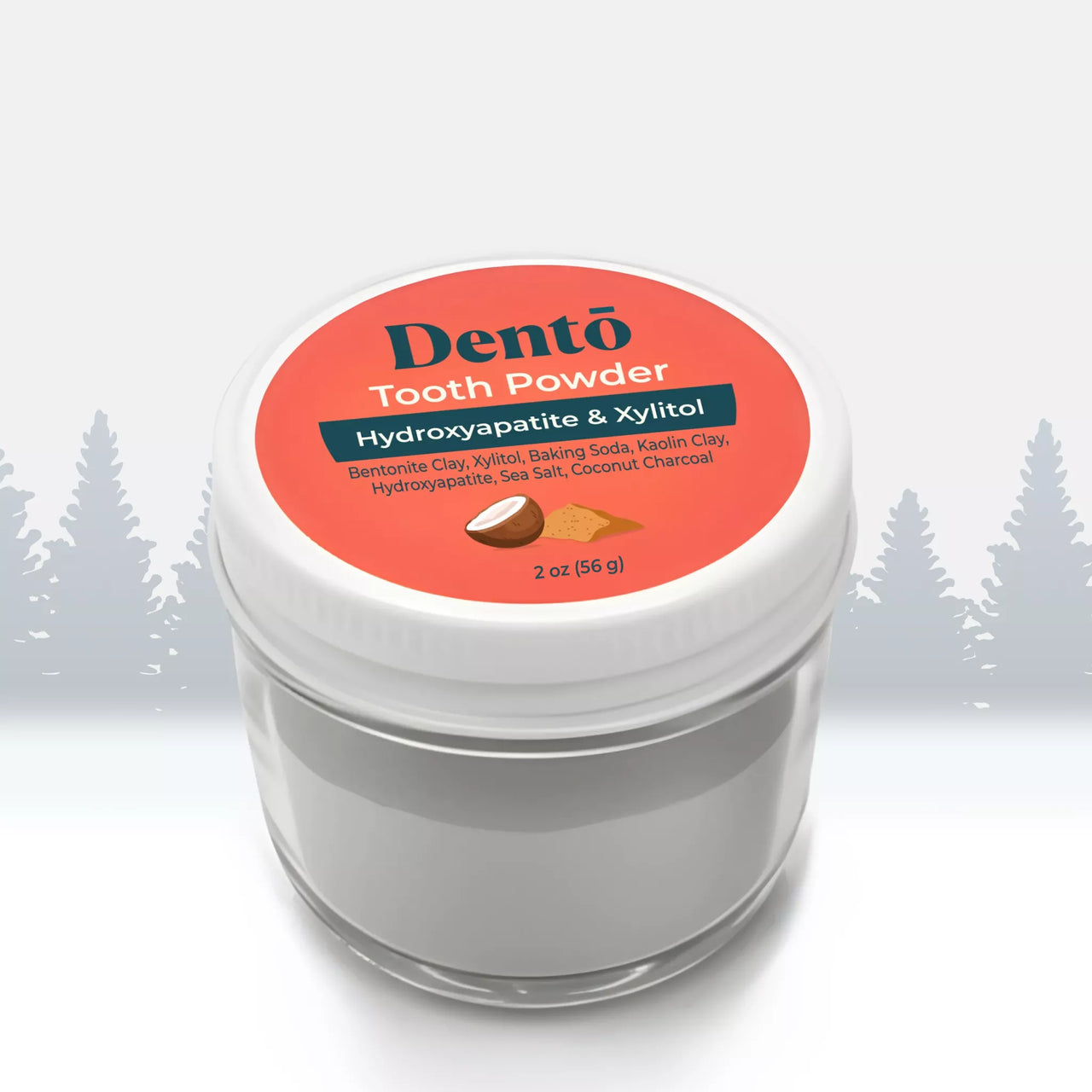 Dentō Remineralizing Tooth Powder - Gentle Whitening and Oral Microbiome support