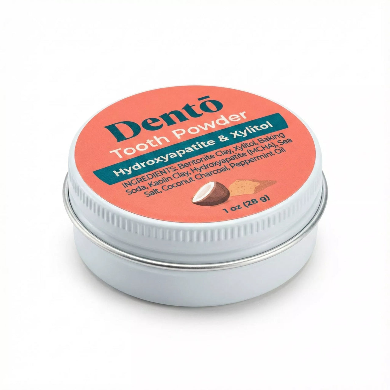 Dentō Remineralizing Tooth Powder - Gentle Whitening and Oral Microbiome support