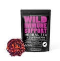 Wild Immune Support Tea - With Elderberry, Hibiscus, Currant, and Cranberry Tea Wild Foods   