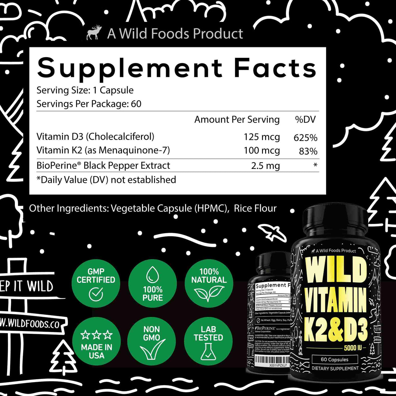 Power Bundle: Magnesium + Vitamin K2 & D3 with Pepper Extract