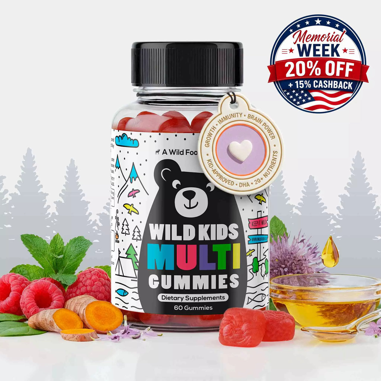 Wild Kids Multivitamin Gummies – Growth Support For Strong & Healthy Kids
