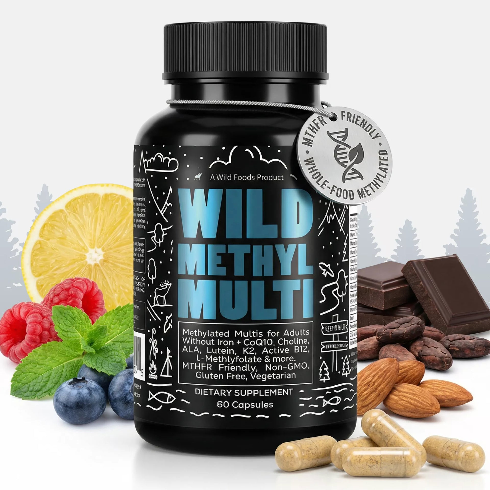 Wild Foods Whole Food Methylated Multivitamin bottle