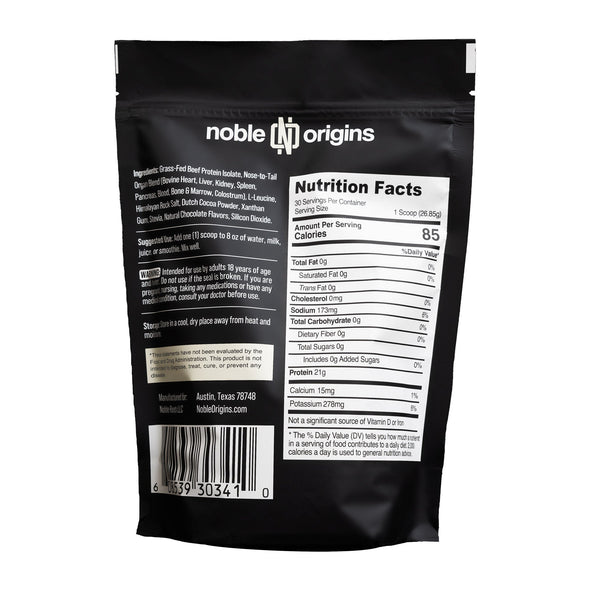 Wholesale Noble Animal-Based All-In-One Nutrition With Organs Wholesale Noble Origins Chocolate 1.75lb  