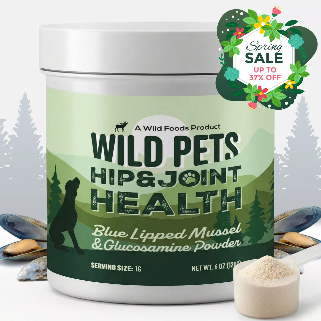 Wild Pets - Blue Lipped Mussel & Glucosamine Powder