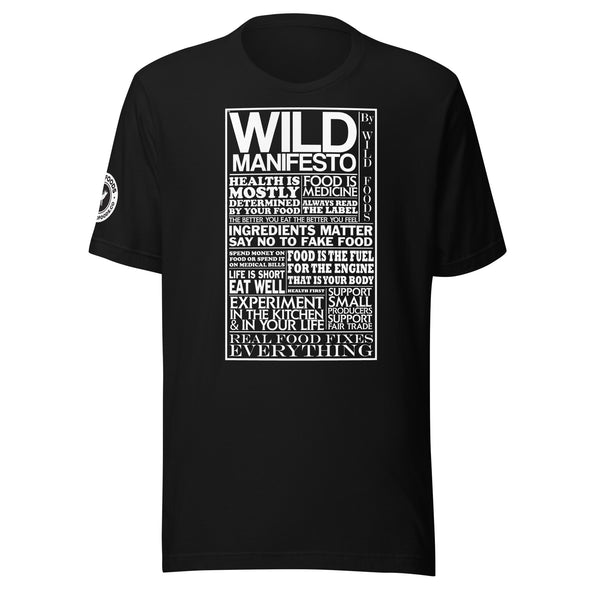 Unisex t-shirt  Wild Foods Black XS 