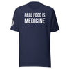 Real Food is Medicine Shirt  Wild Foods Navy XS 