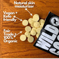 SUMMER WARNING: Wild Cocoa Butter Wafers, Raw & Organic Ingredients Wild Foods FOUR ($18.99ea)*  