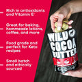SUMMER WARNING: Wild Cocoa Butter Wafers, Raw & Organic Ingredients Wild Foods 32oz x TWO (64oz)  