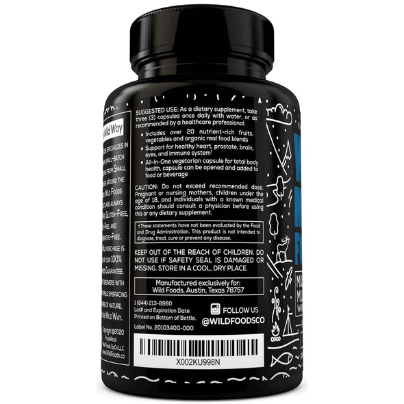 Whole Food Daily Multivitamin for Men case of 12 Wholesale Wild Foods   