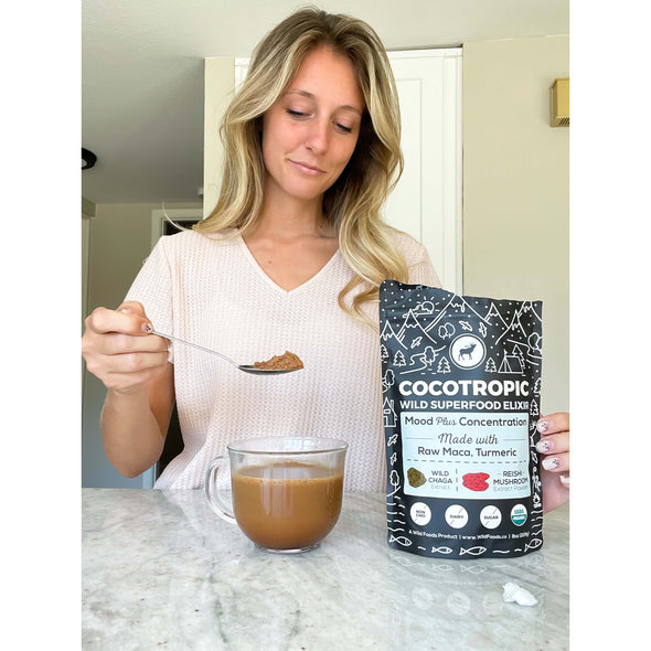CocoTropic Organic Cocoa Mushroom Mix Mushrooms Wild Foods 8oz  