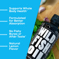 Wild Fish Oil Liquid, 16oz, Omega-3 DHA, EPA, DPA Oils Wild Foods   