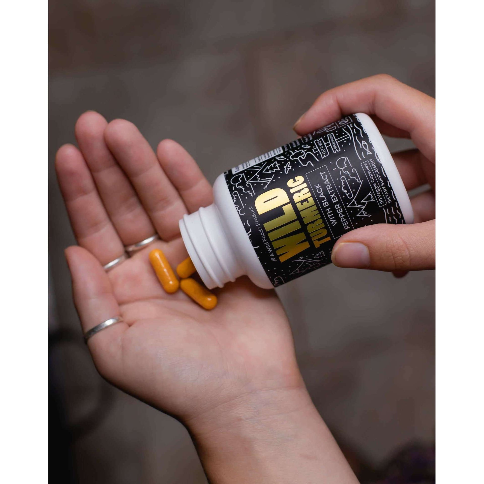 WHOLESALE Wild Turmeric Extract Capsules, 90ct 500mg CASE OF 12 Wholesale Wild Foods   